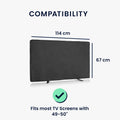 kwmobile 49-50’’ TV Outdoor TV Abdeckung - Fernseher Hülle Bildschirmschutz - Schutzhülle wetterfest - Hüllen