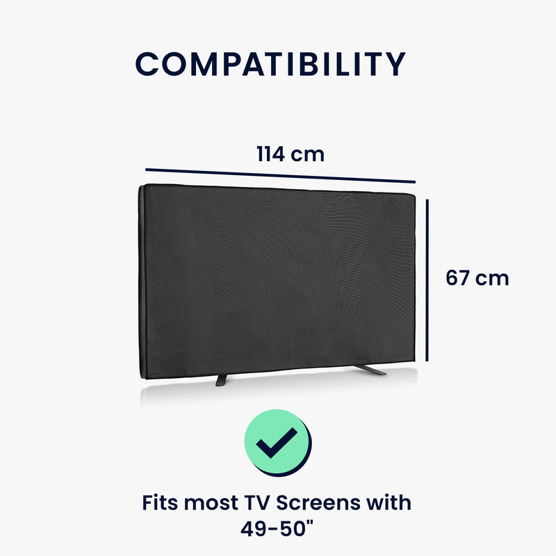 kwmobile 49-50’’ TV Outdoor TV Abdeckung - Fernseher Hülle Bildschirmschutz - Schutzhülle wetterfest - Hüllen