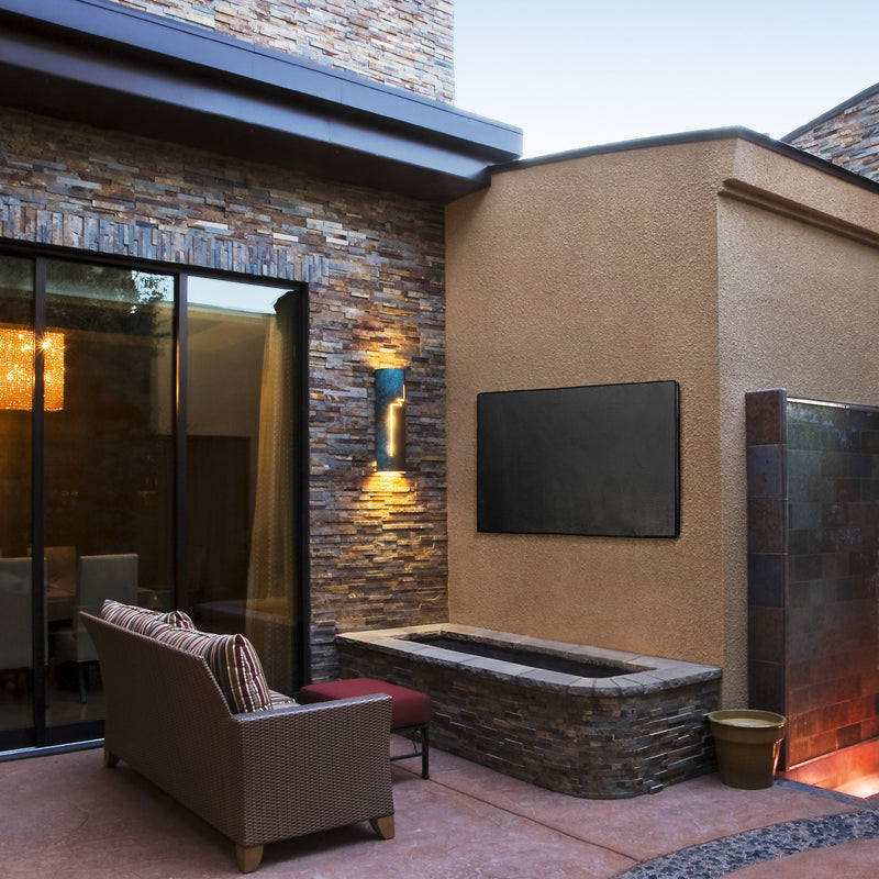 kwmobile 43’’ TV Outdoor TV Abdeckung - Fernseher Hülle Bildschirmschutz - Schutzhülle wetterfest - Schwarz - Hüllen
