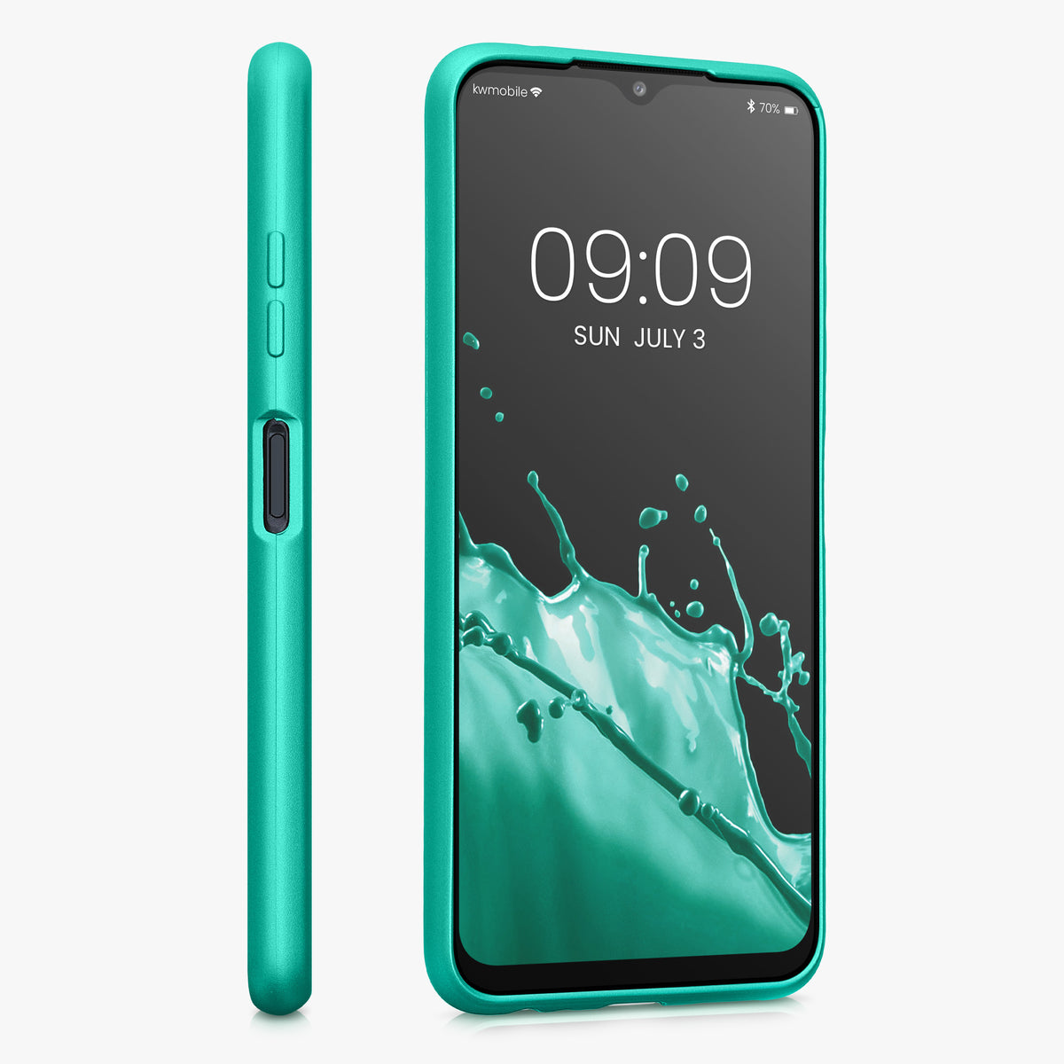 Samsung Galaxy A22 5G Phone Case Metallic Silicone