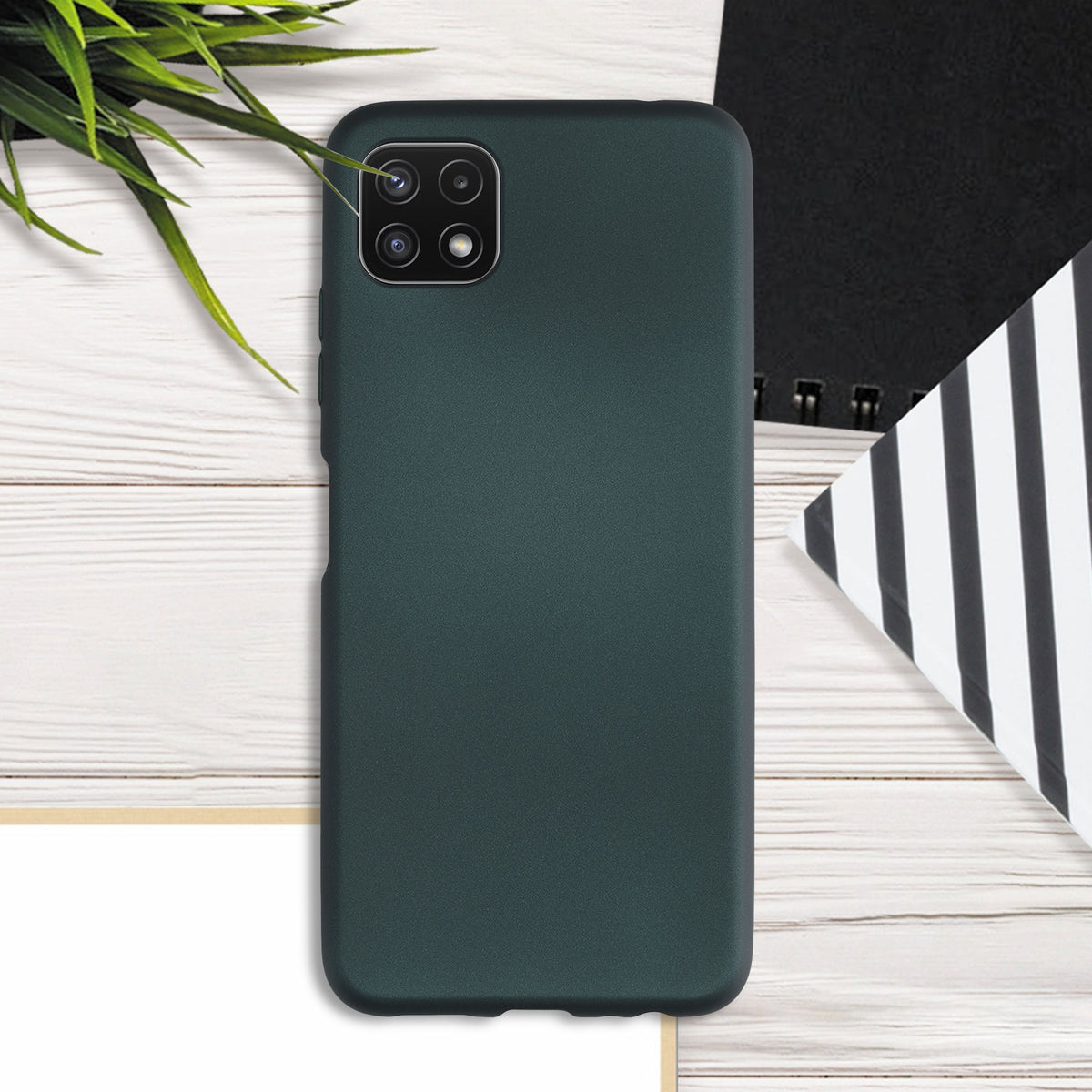 Samsung Galaxy A22 5G Phone Case Metallic Silicone