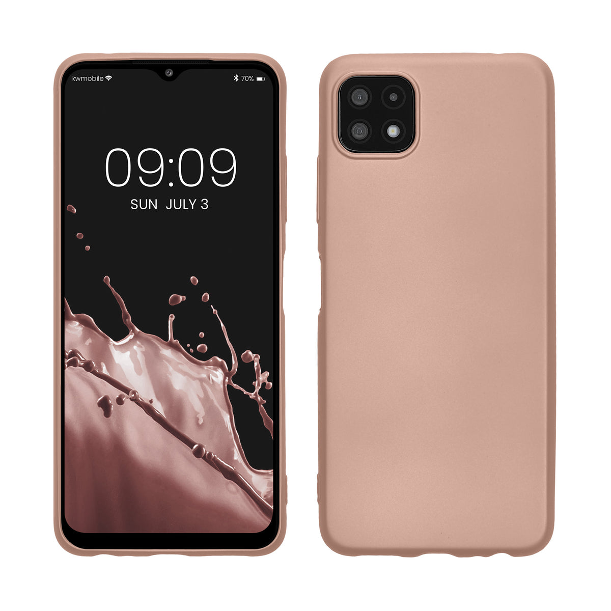 Samsung Galaxy A22 5G Phone Case Metallic Silicone