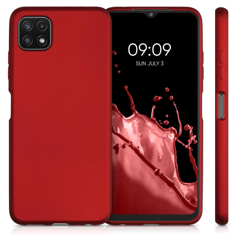 Samsung Galaxy A22 5G Phone Case Metallic Silicone