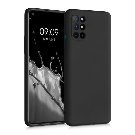 kwmobile Case Compatible with OnePlus 8T - Rubberized Silicone Phone Case - Protective Case for Wireless Charging - Cover