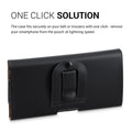 Belt Pouch Case for Cell Phones with Belt Clip 17.2 x 8.5 cm