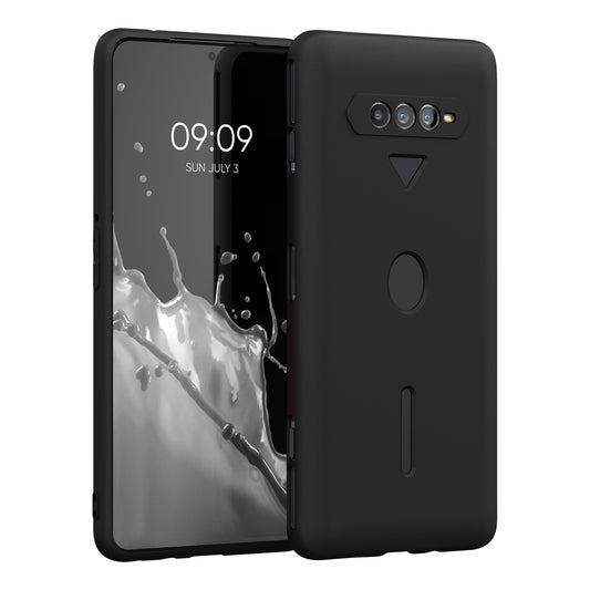 kwmobile Handyhülle für Xiaomi Black Shark 4 / 4 Pro Hülle - TPU Case - Kabelloses Laden - Schutzhülle Cover in Schwarz matt Schwarz matt  