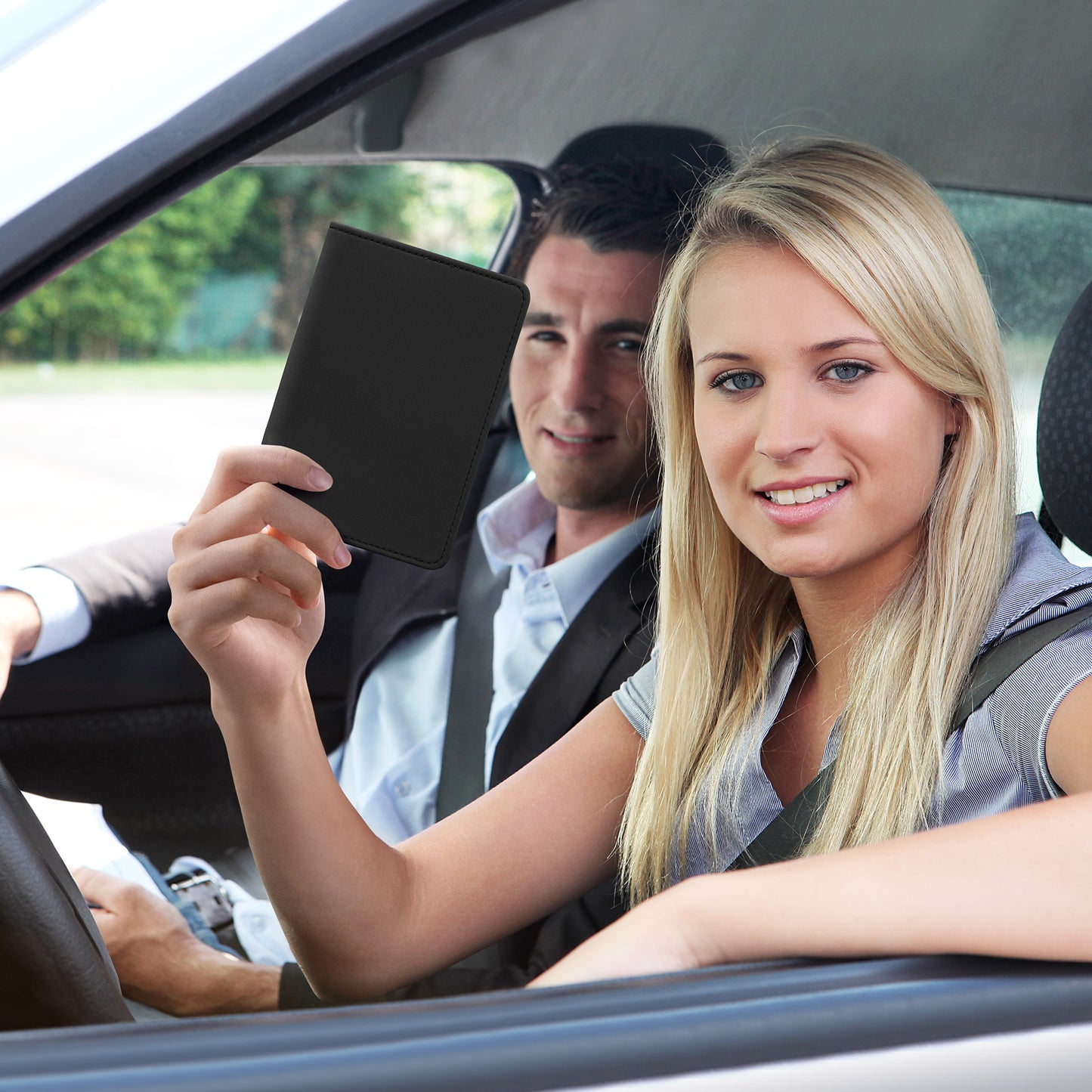 kwmobile Vehicle Registration Holder with Card Slots