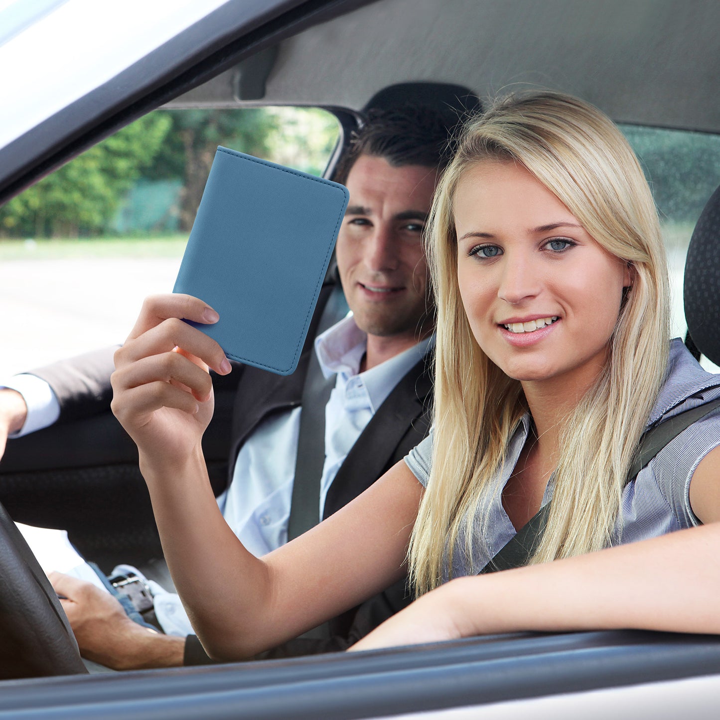 kwmobile Vehicle Registration Holder with Card Slots