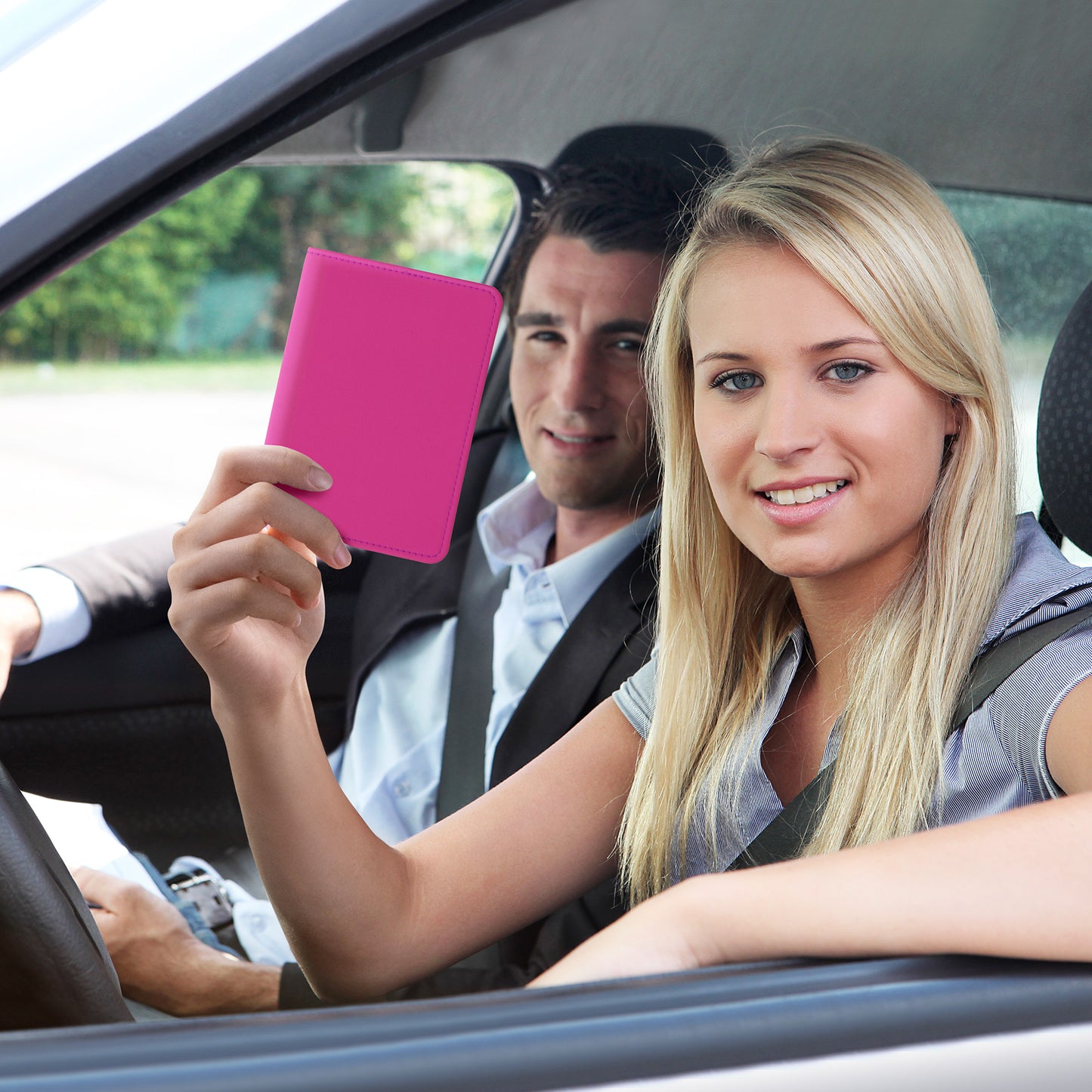kwmobile Vehicle Registration Holder with Card Slots