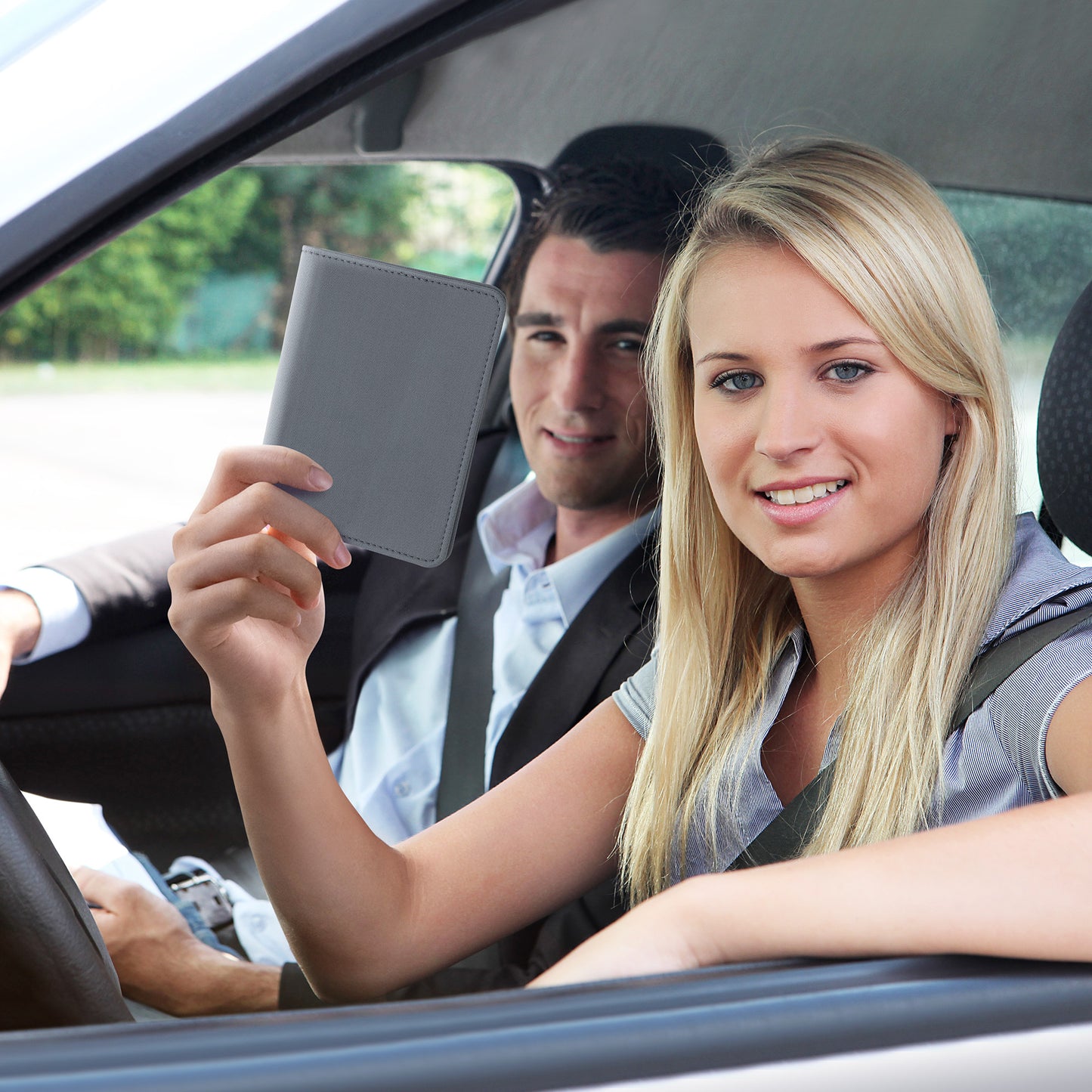 kwmobile Vehicle Registration Holder with Card Slots