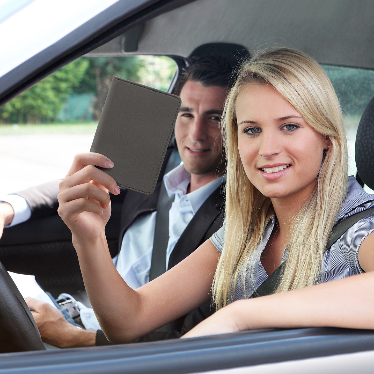 kwmobile Vehicle Registration Holder with Card Slots
