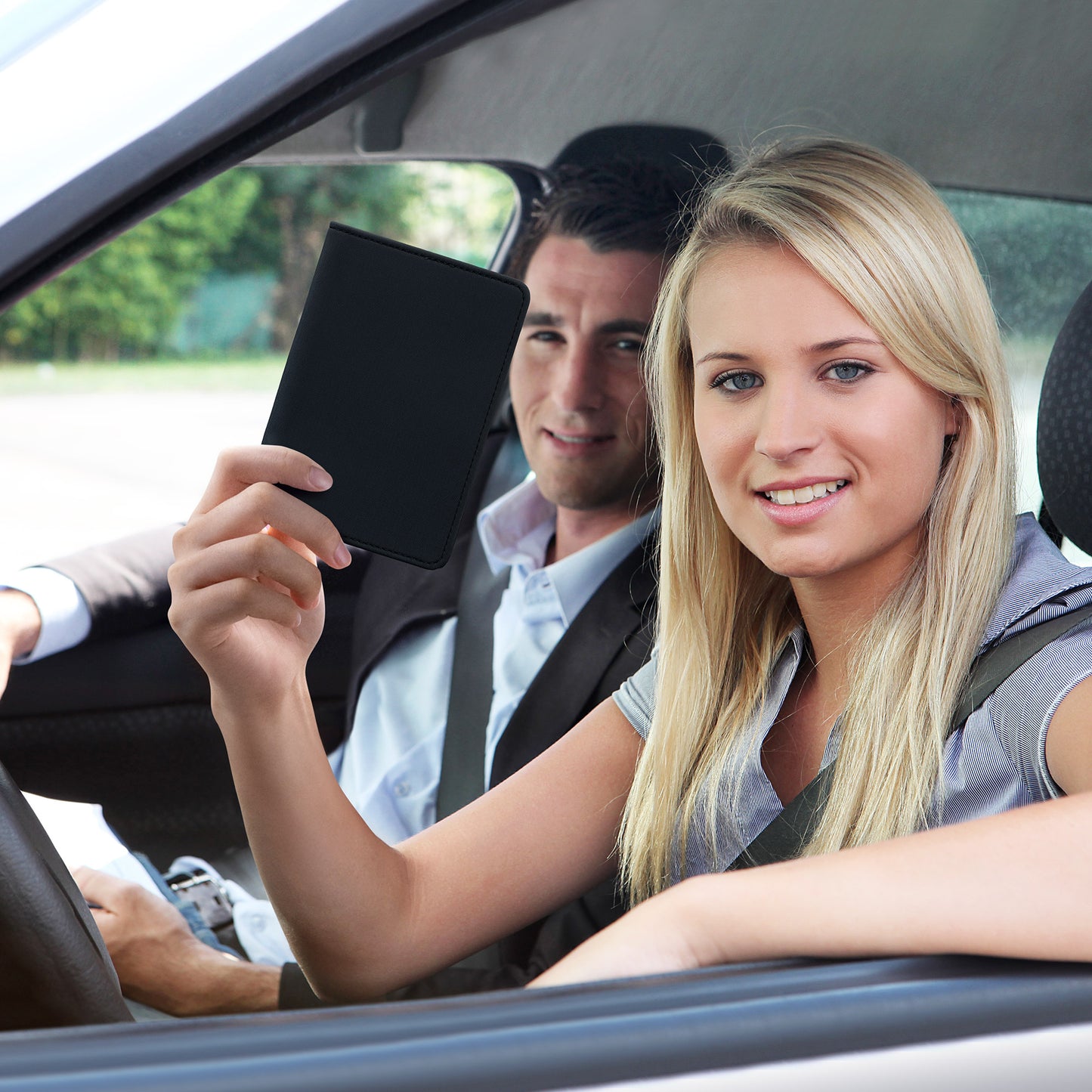 kwmobile Vehicle Registration Holder with Card Slots