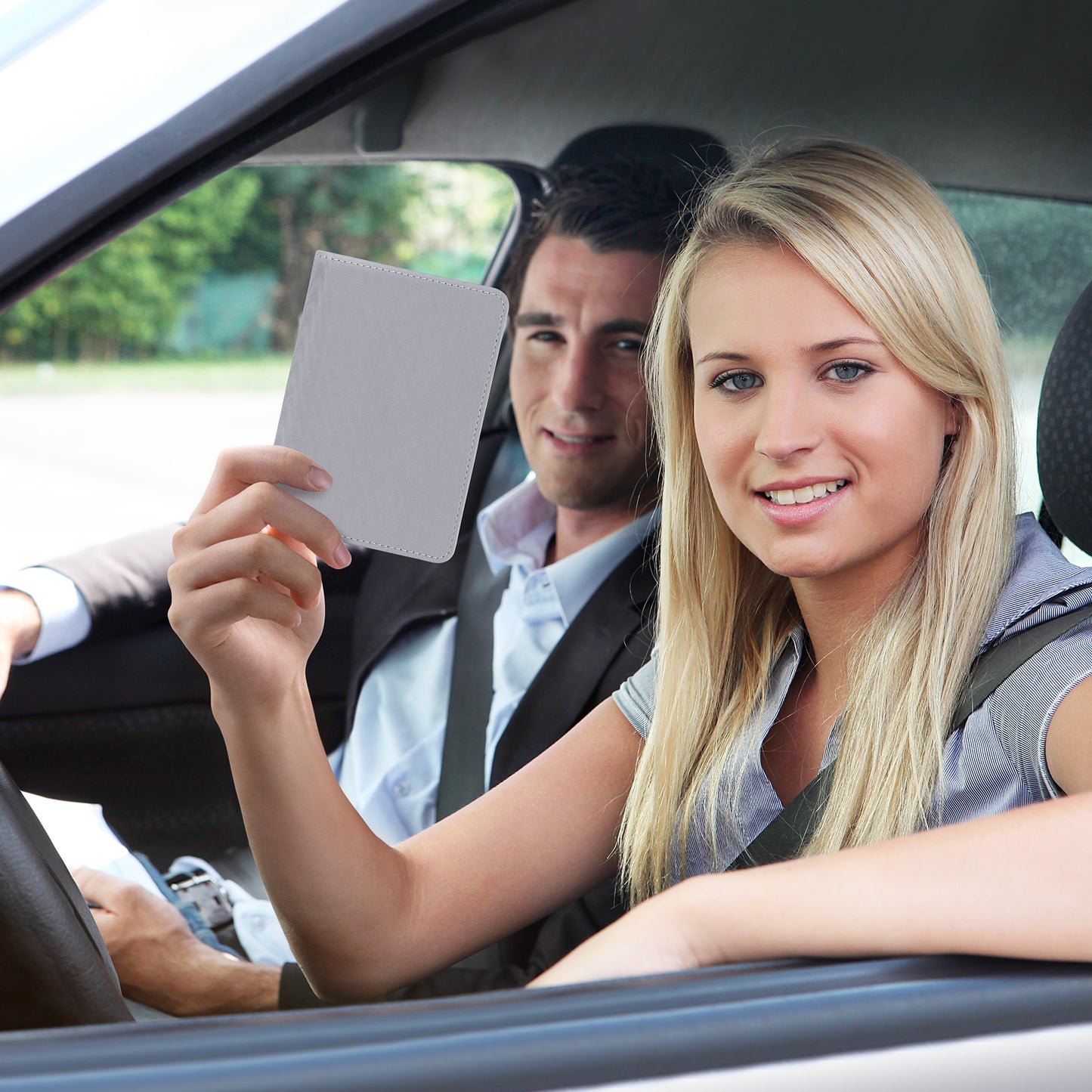kwmobile Vehicle Registration Holder with Card Slots