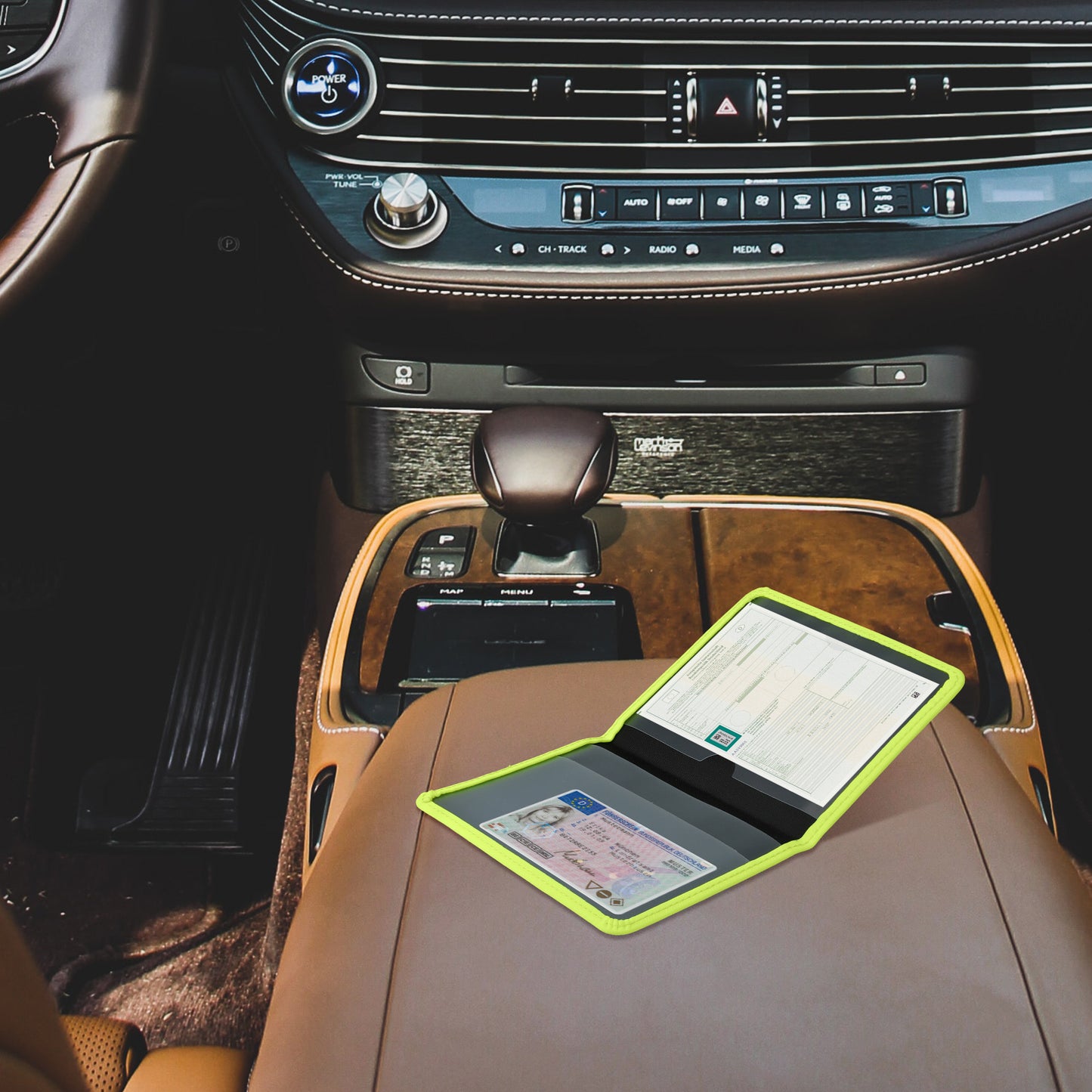 kwmobile Vehicle Registration Holder with Card Slots