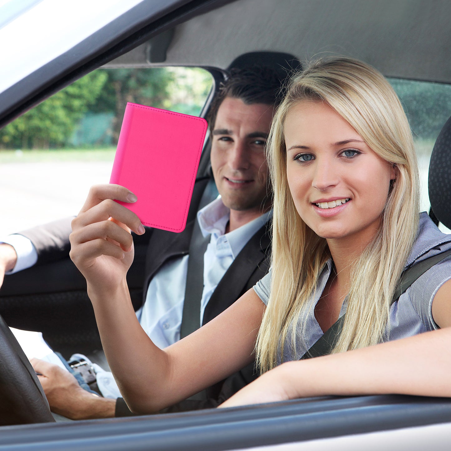 kwmobile Vehicle Registration Holder with Card Slots