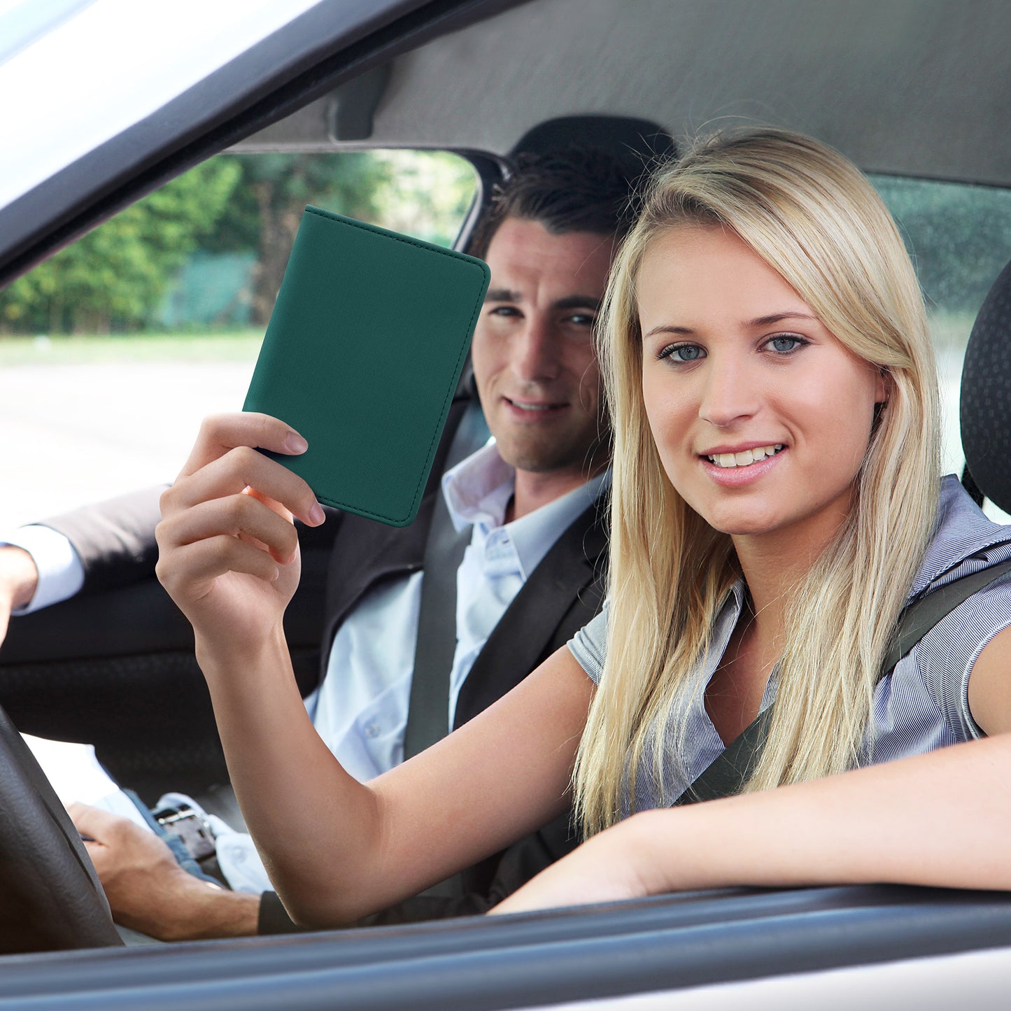 kwmobile Vehicle Registration Holder with Card Slots