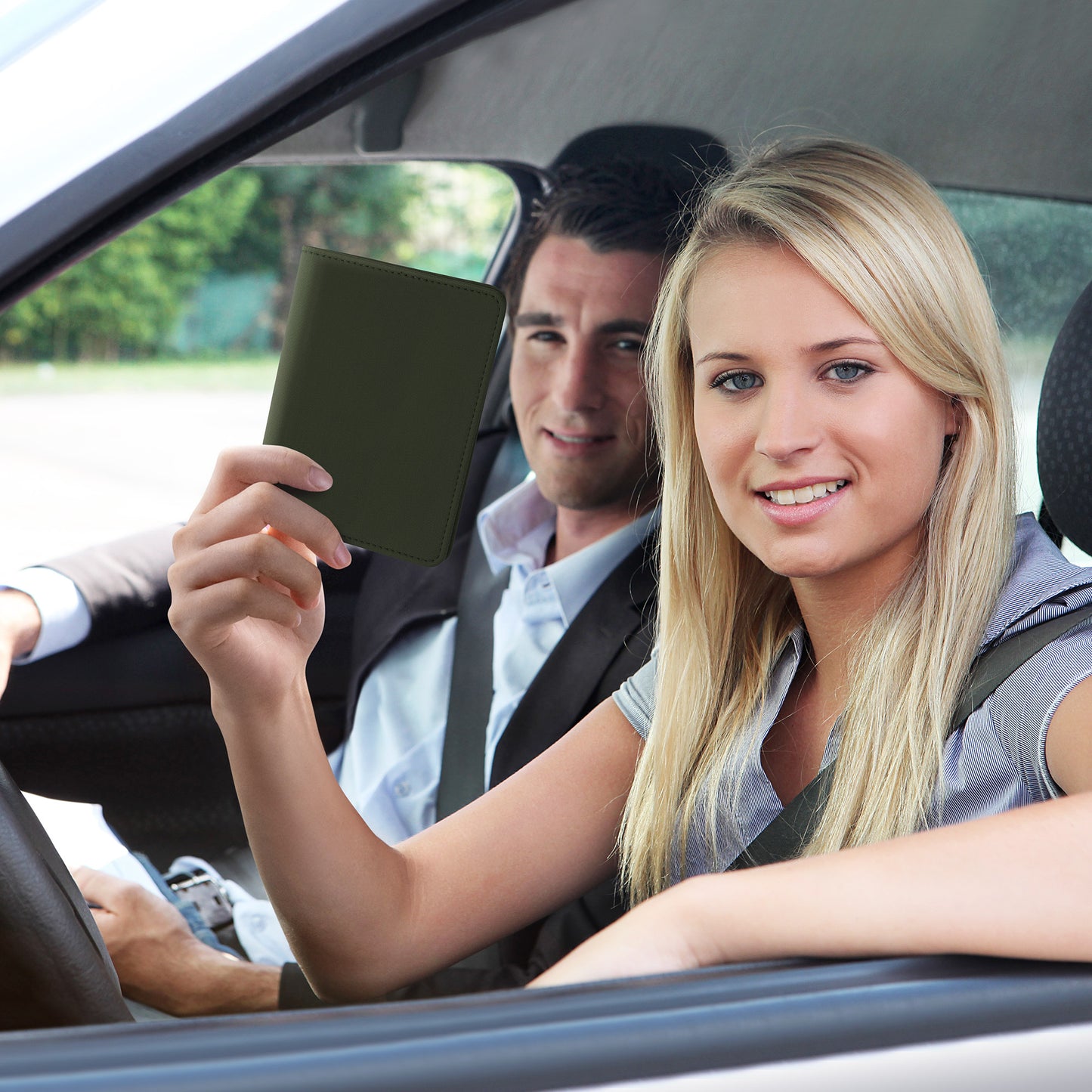 kwmobile Vehicle Registration Holder with Card Slots
