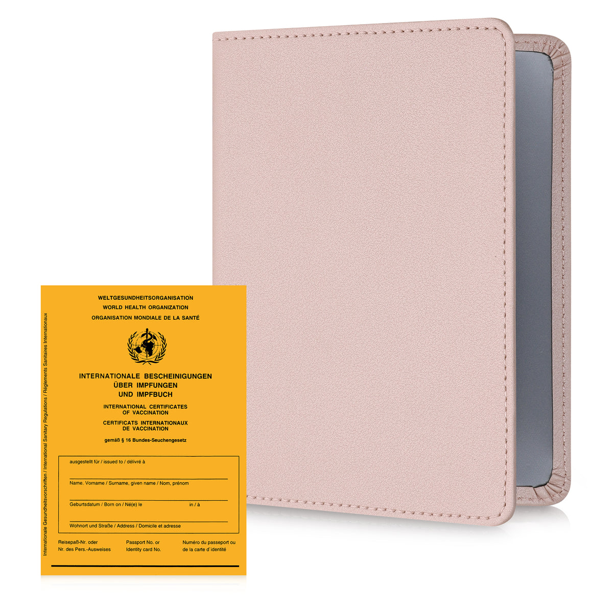 Faux Leather Vaccination Card Holder