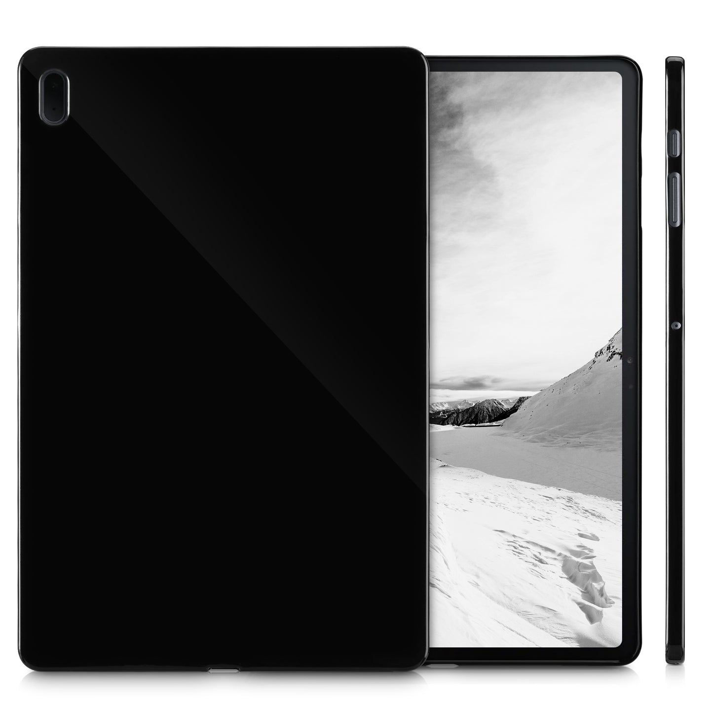 kwmobile Schutzhülle kompatibel mit Samsung Galaxy Tab S7 FE - Tablet Cover Case - Schwarz - Hüllen