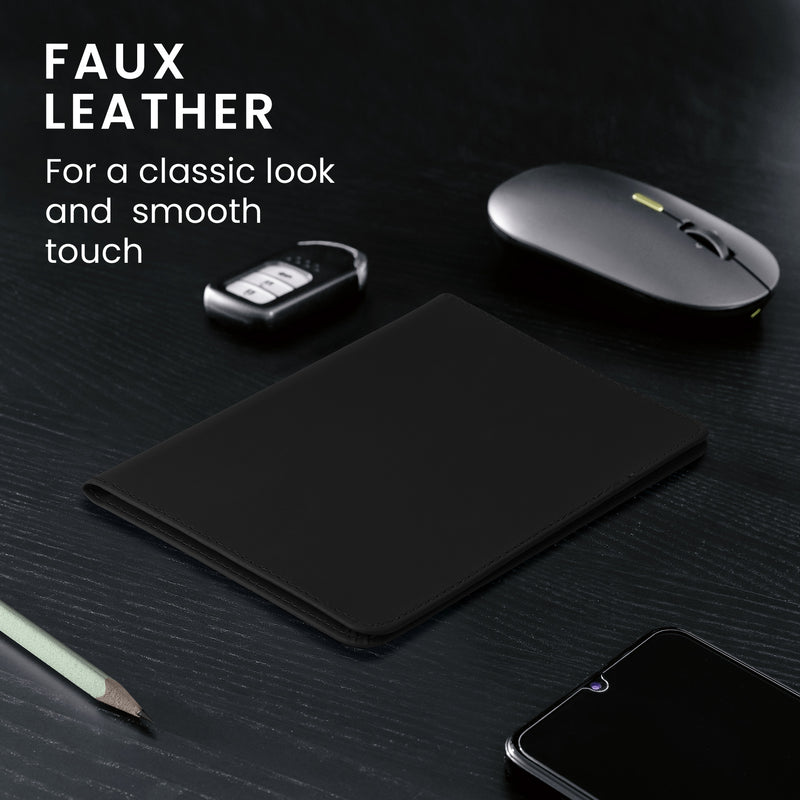 Vehicle Registration Holder for Italian Registration Document with Card Slots Nubuck Faux Leather