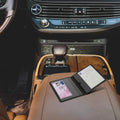 Vehicle Registration Holder with Card Slots in Faux Suede for Italian Registration