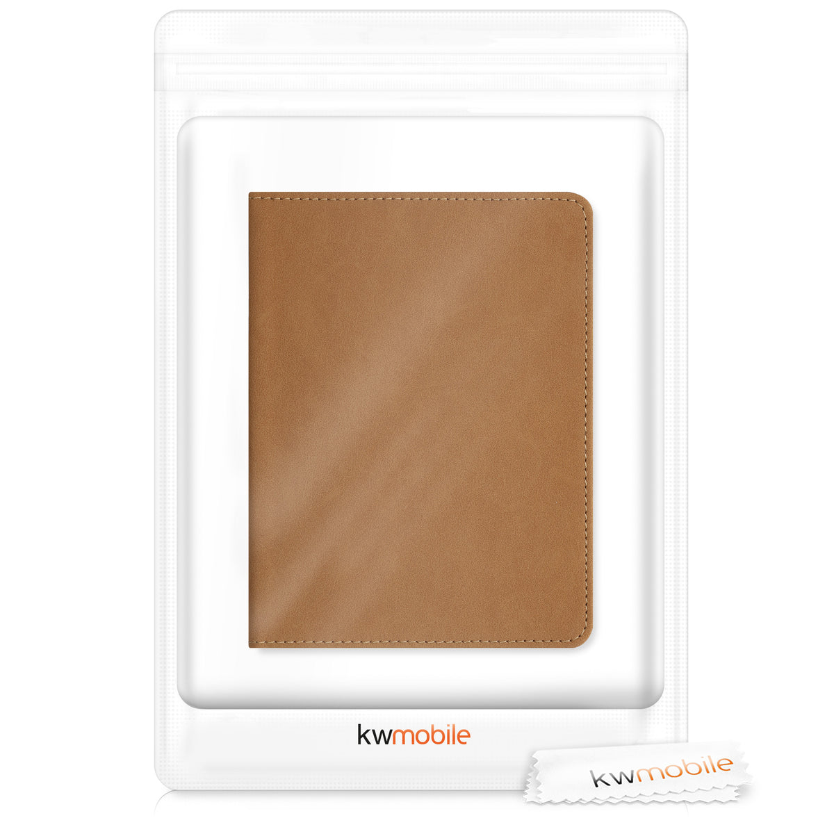 Vehicle Registration Holder with Card Slots in Faux Suede for Italian Registration