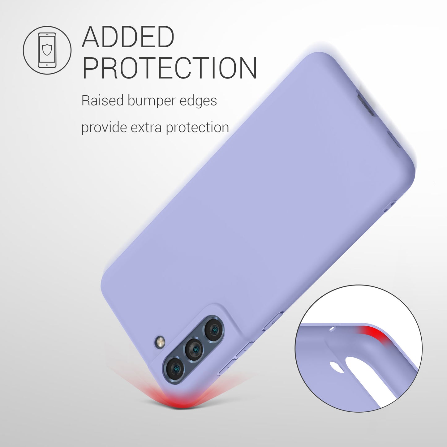 kwmobile Case for Samsung Galaxy S21 FE - Wireless Charging - Protective Cover