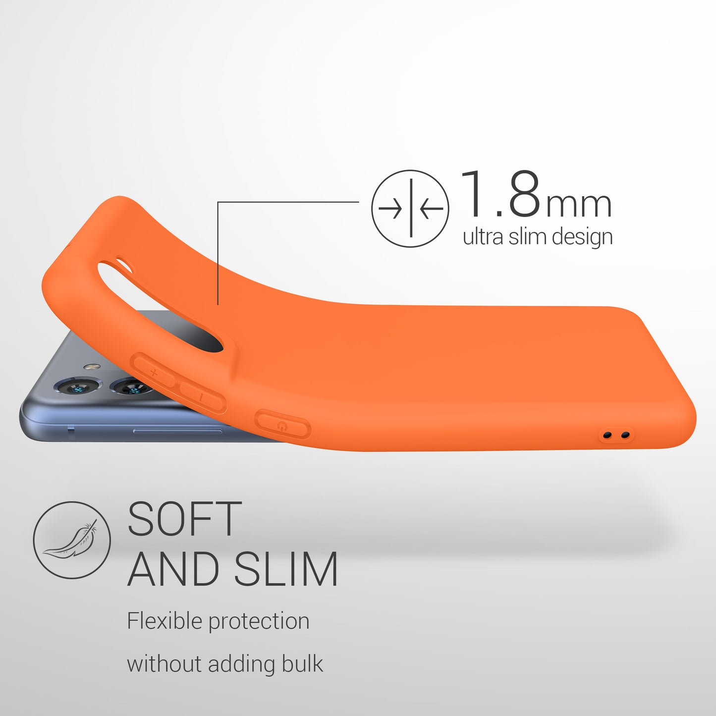 kwmobile Case for Samsung Galaxy S21 FE - Wireless Charging - Protective Cover