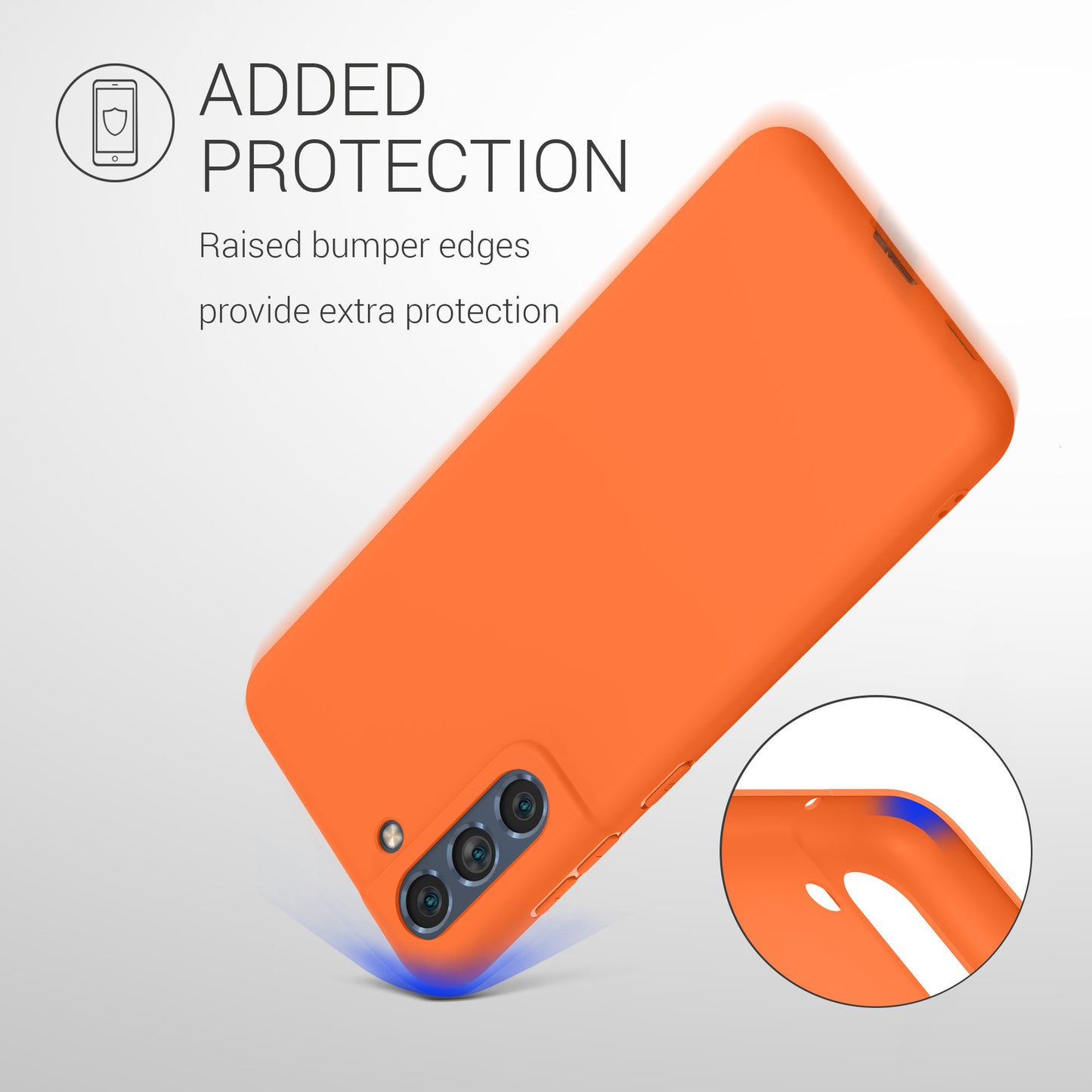 kwmobile Case for Samsung Galaxy S21 FE - Wireless Charging - Protective Cover