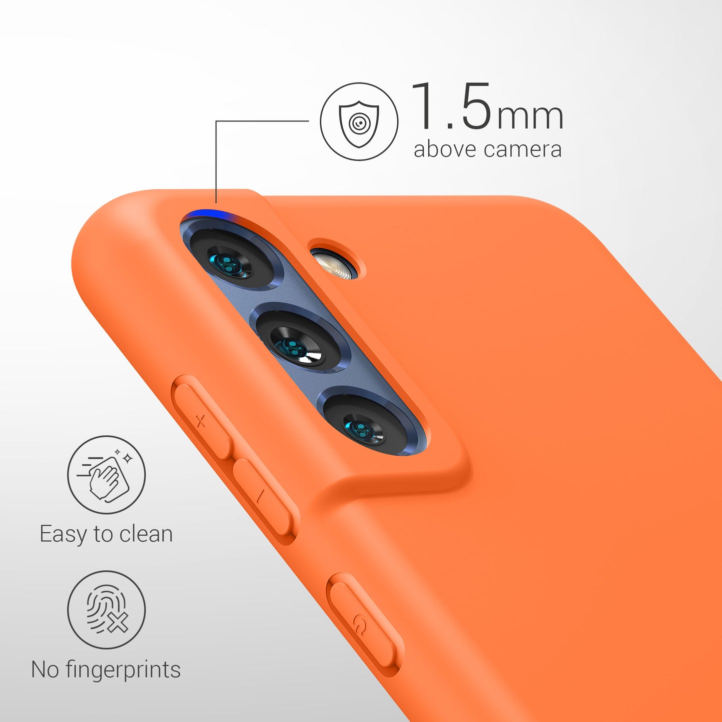 kwmobile Case for Samsung Galaxy S21 FE - Wireless Charging - Protective Cover