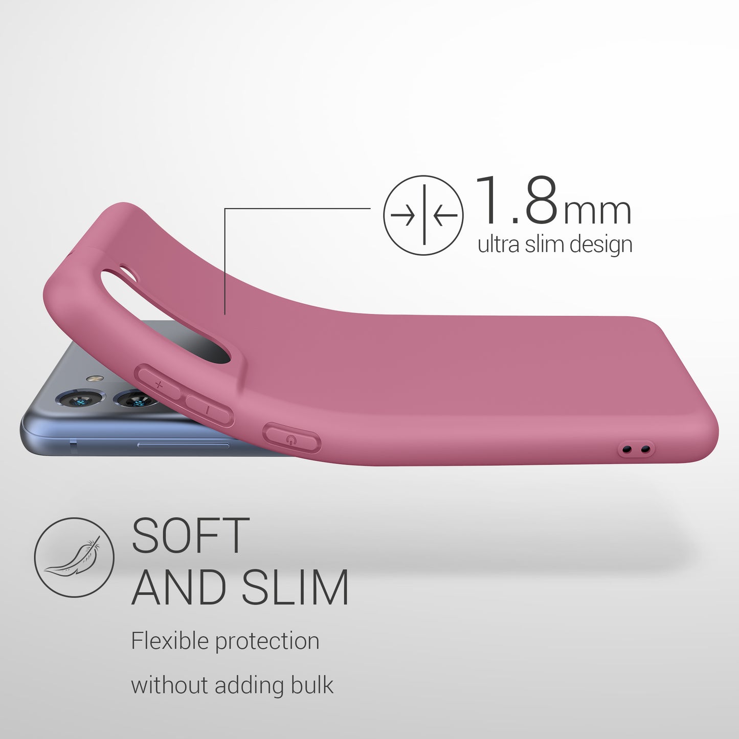 kwmobile Case for Samsung Galaxy S21 FE - Wireless Charging - Protective Cover