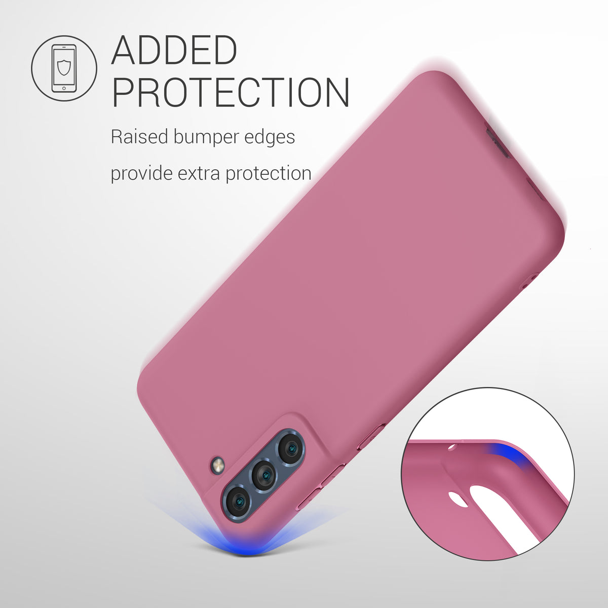 kwmobile Case for Samsung Galaxy S21 FE - Wireless Charging - Protective Cover