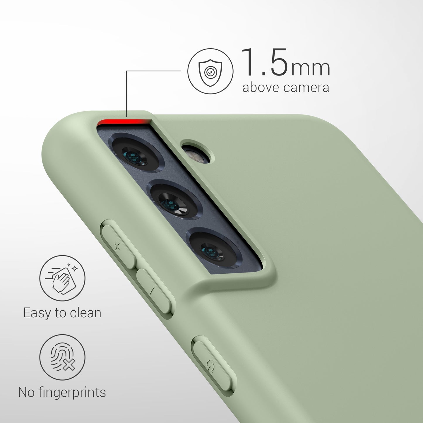 kwmobile Case for Samsung Galaxy S21 FE - Wireless Charging - Protective Cover