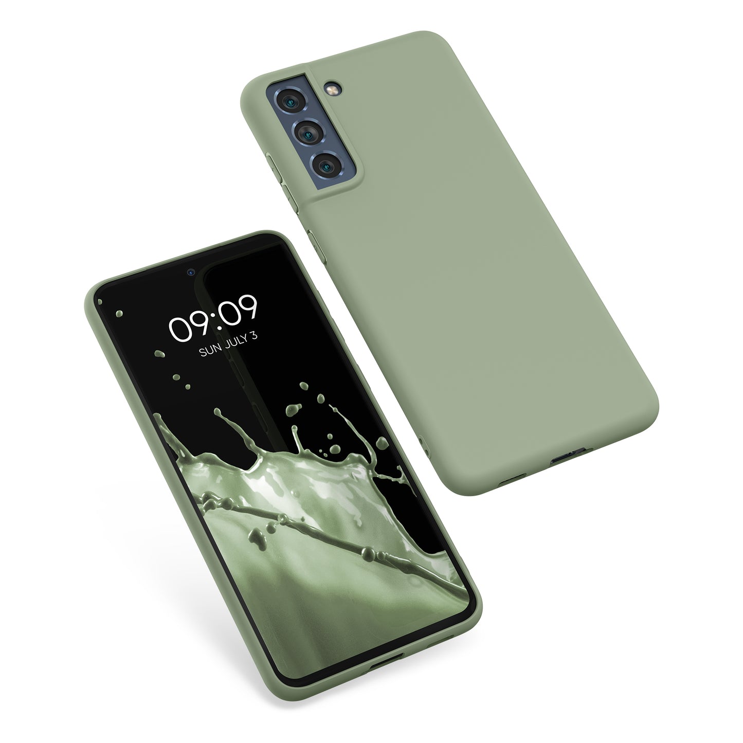 kwmobile Case for Samsung Galaxy S21 FE - Wireless Charging - Protective Cover