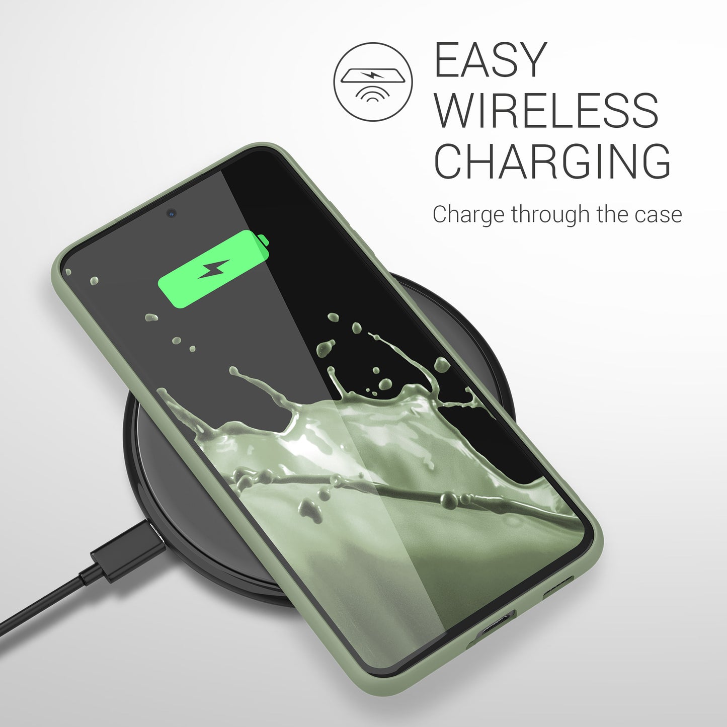 kwmobile Case for Samsung Galaxy S21 FE - Wireless Charging - Protective Cover