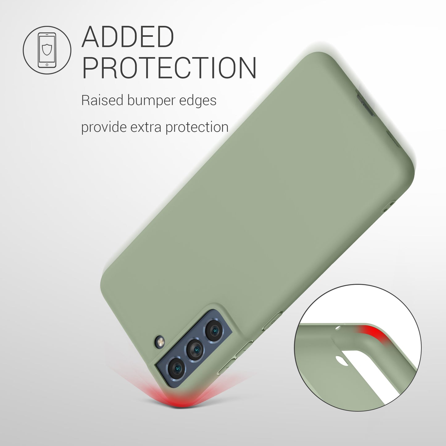 kwmobile Case for Samsung Galaxy S21 FE - Wireless Charging - Protective Cover