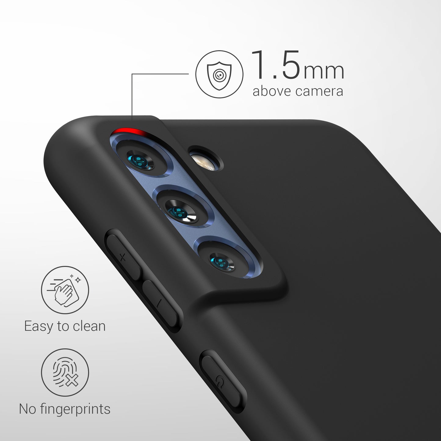 kwmobile Case for Samsung Galaxy S21 FE - Wireless Charging - Protective Cover