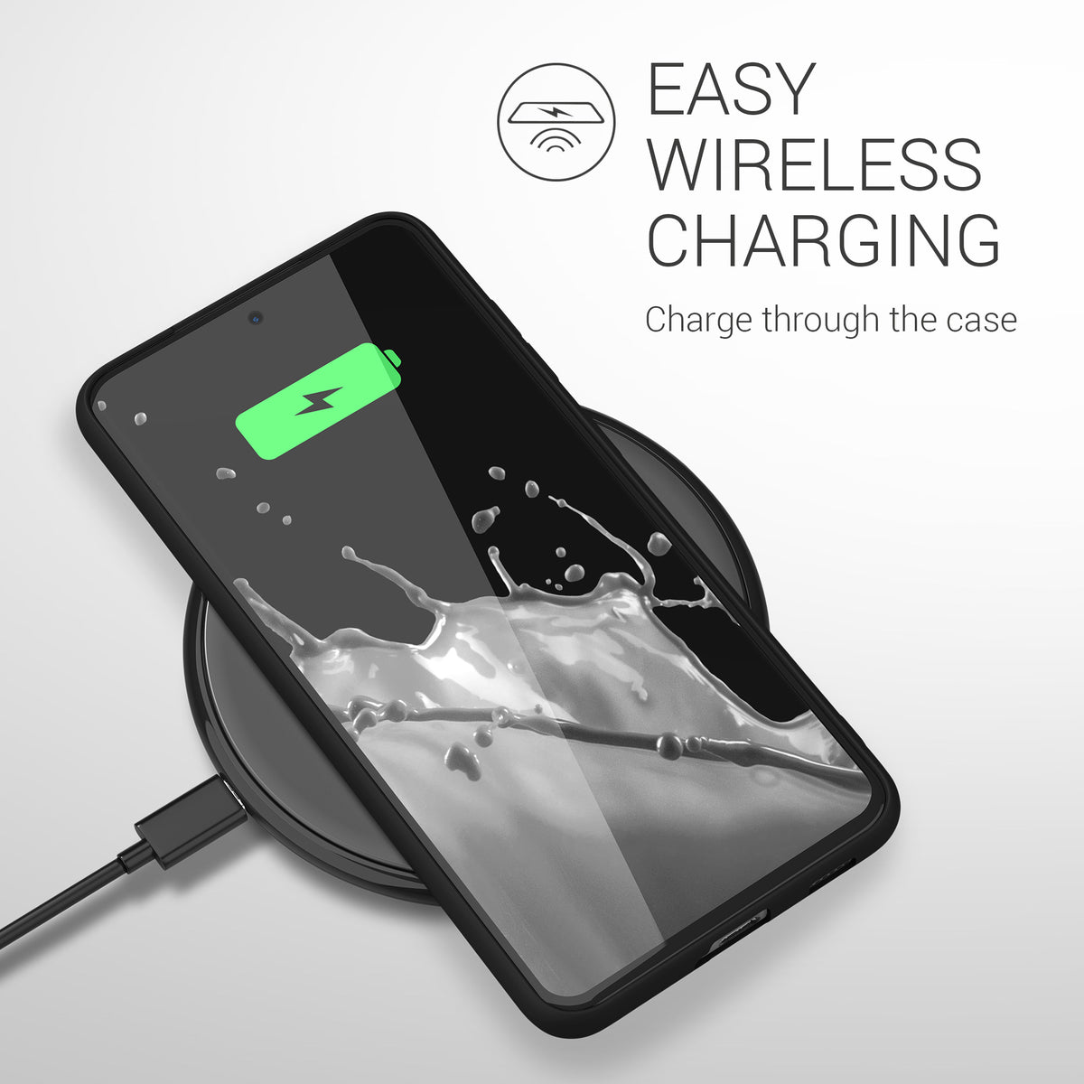 kwmobile Case for Samsung Galaxy S21 FE - Wireless Charging - Protective Cover