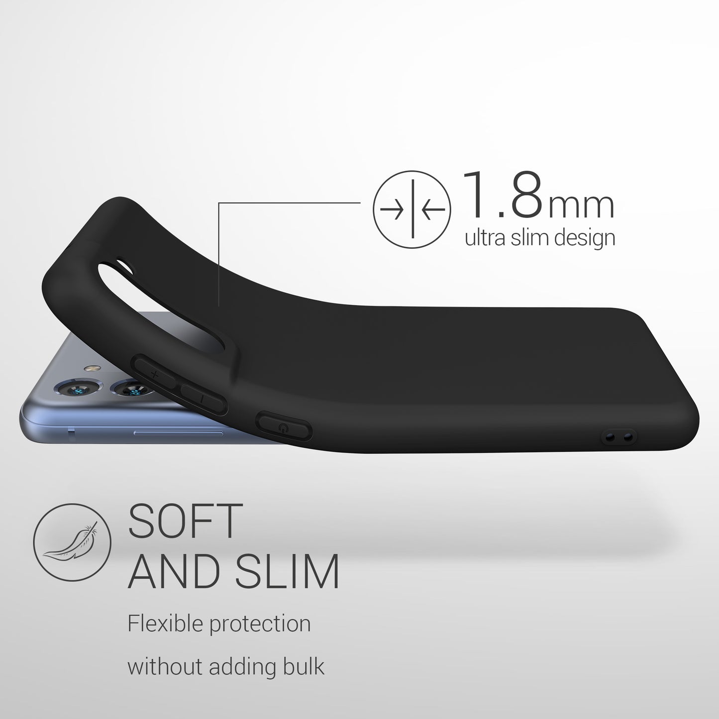 kwmobile Case for Samsung Galaxy S21 FE - Wireless Charging - Protective Cover