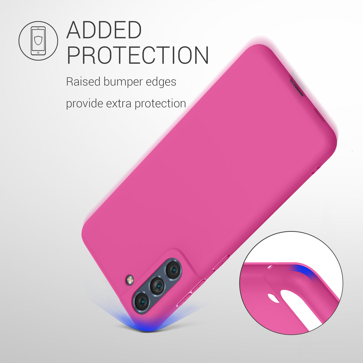 kwmobile Case for Samsung Galaxy S21 FE - Wireless Charging - Protective Cover