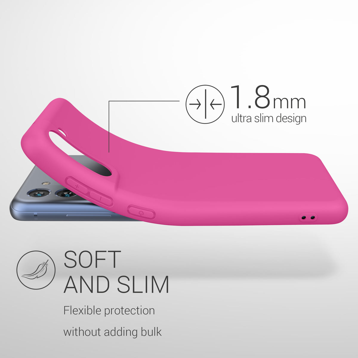 kwmobile Case for Samsung Galaxy S21 FE - Wireless Charging - Protective Cover