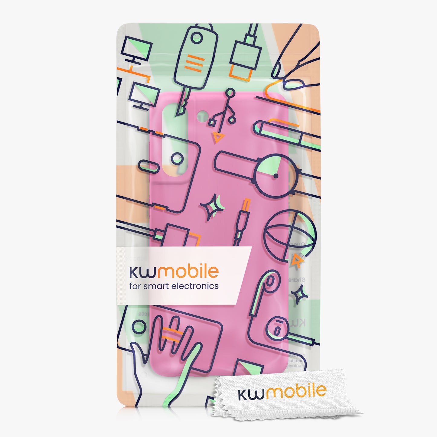 kwmobile Case for Samsung Galaxy S21 FE - Wireless Charging - Protective Cover