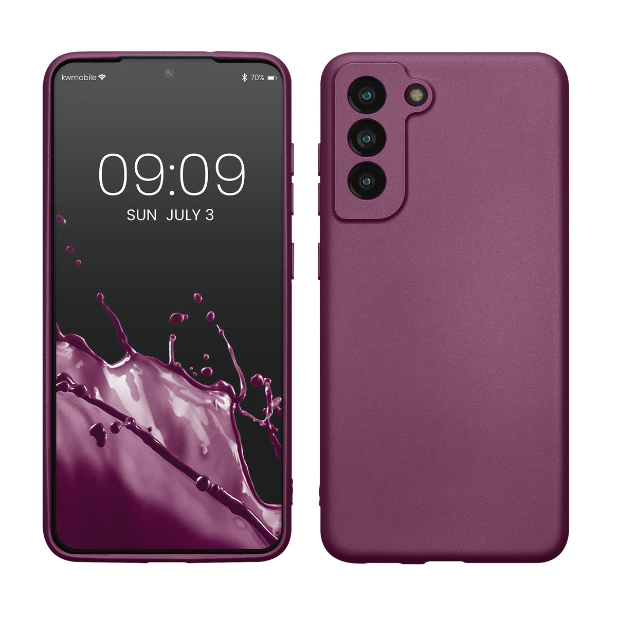 Samsung Galaxy S21 FE Phone Case Metallic Silicone
