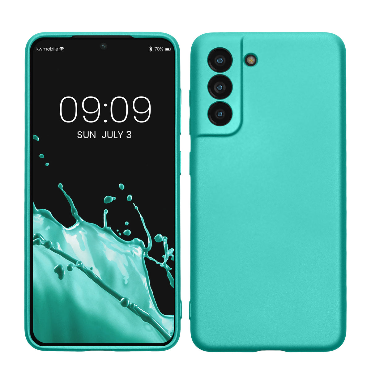 Samsung Galaxy S21 FE Phone Case Metallic Silicone