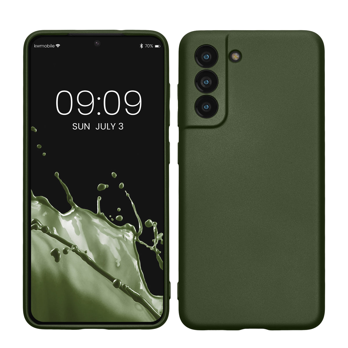 Samsung Galaxy S21 FE Phone Case Metallic Silicone