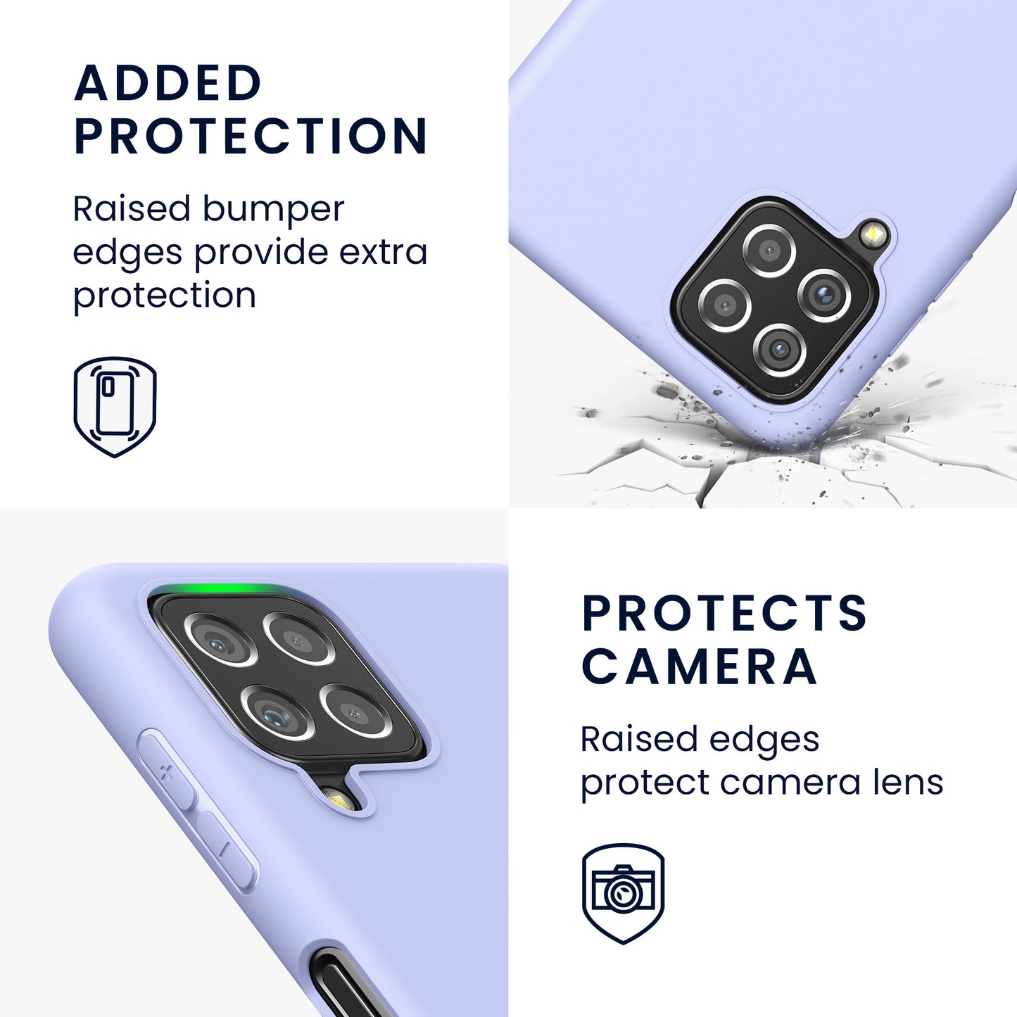 kwmobile Phone Case for Samsung Galaxy A22 4G - Wireless Charging - Protective Cover