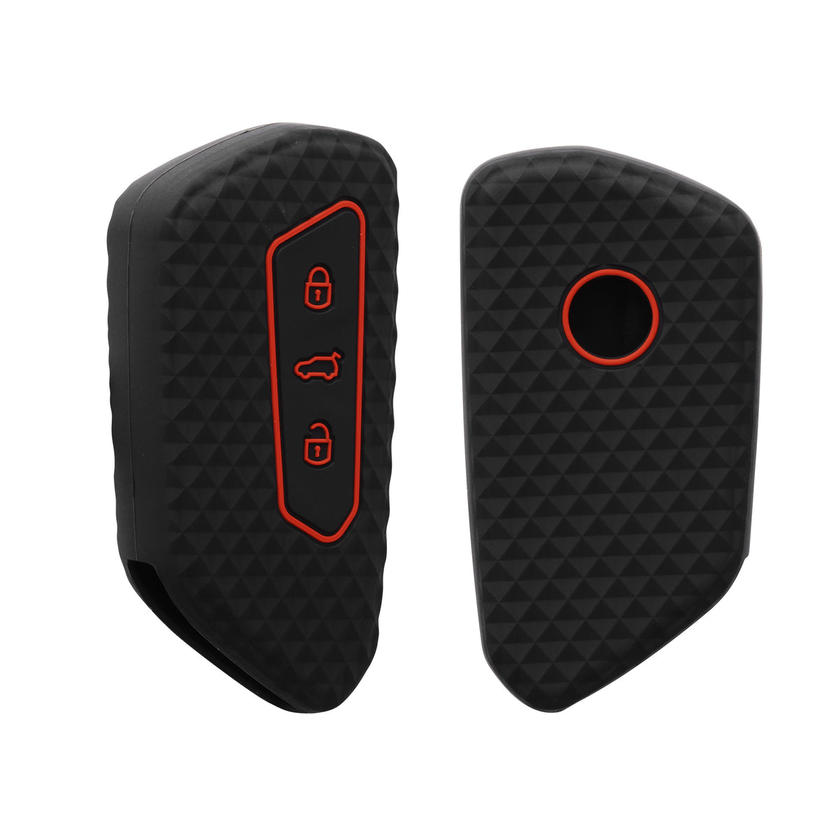 VW Golf 8 3-Button Car Key Cover Honeycomb