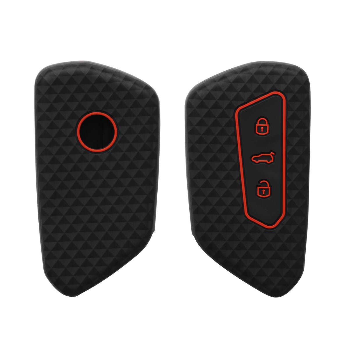 VW Golf 8 3-Button Car Key Cover Honeycomb