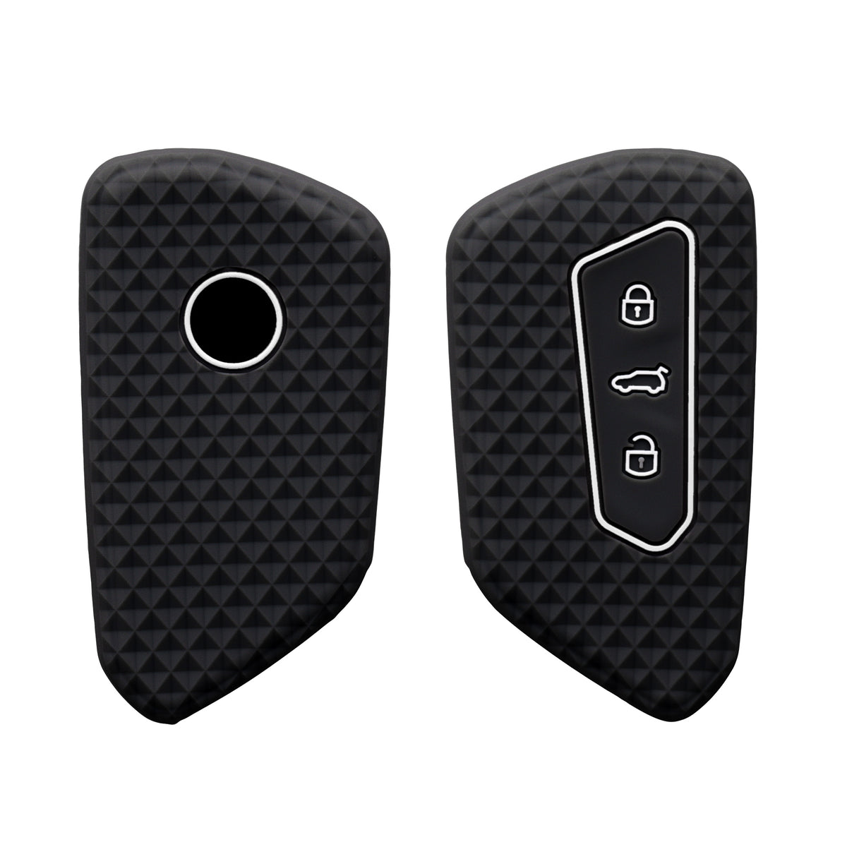 VW Golf 8 3-Button Car Key Cover Honeycomb