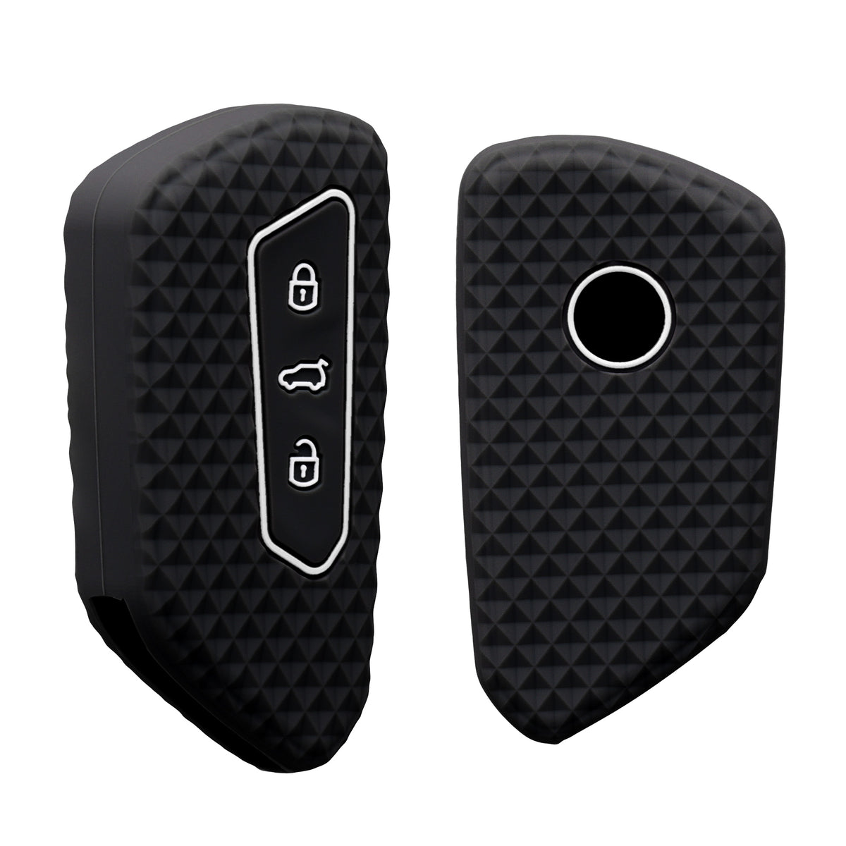 VW Golf 8 3-Button Car Key Cover Honeycomb